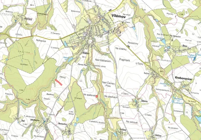 Prodej pole, Vilémov, 7658 m2