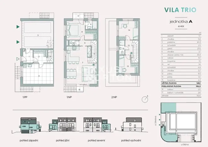 Prodej bytu 4+kk, Praha - Strašnice, Běžná, 156 m2