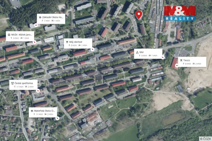 Pronájem bytu 2+1, Habartov, Švermova, 53 m2