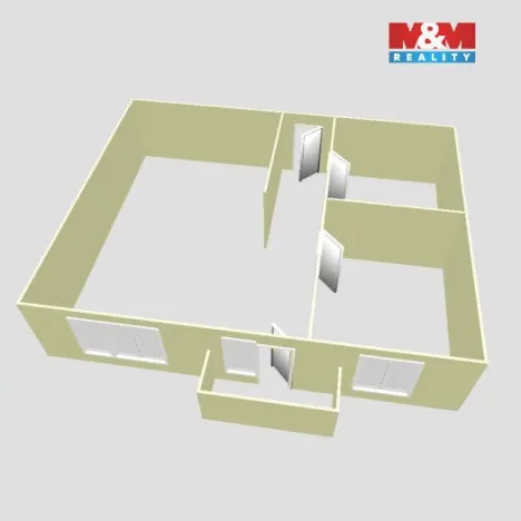 Pronájem bytu 2+kk, Zásmuky, Barákova, 53 m2