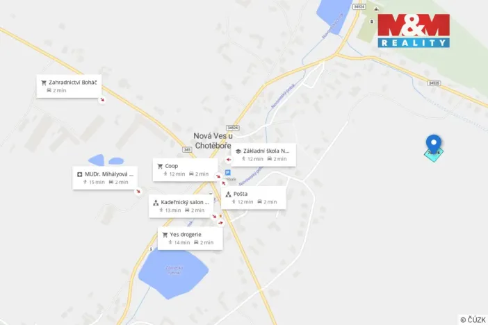 Prodej pozemku pro bydlení, Nová Ves u Chotěboře, 822 m2