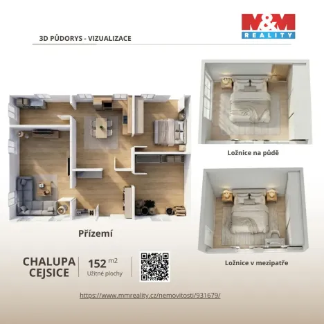 Prodej chalupy, Vimperk - Cejsice, 152 m2