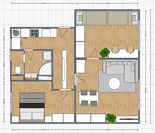 Pronájem bytu 3+1, Meziboří, Hornická, 62 m2