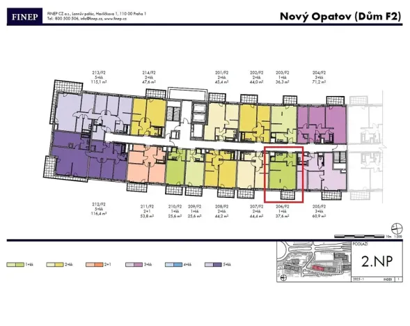 Prodej bytu 1+kk, Praha - Chodov, Bartůňkova, 38 m2