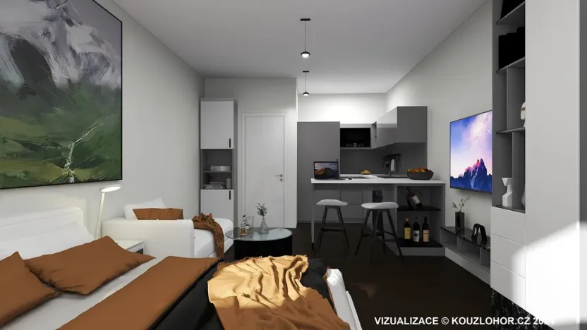 Prodej bytu 1+kk, Janov nad Nisou - Hrabětice, 28 m2