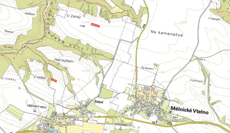 Prodej pole, Mělnické Vtelno, 5954 m2