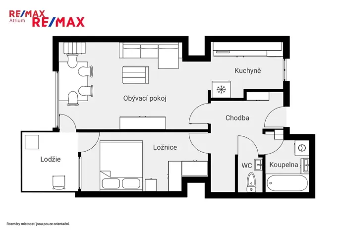 Pronájem bytu 2+kk, Praha - Stodůlky, Petržílkova, 53 m2