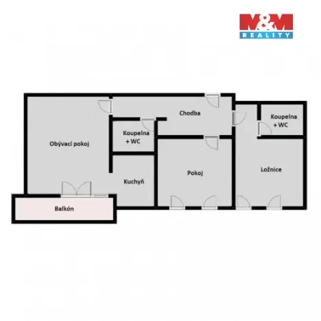 Pronájem bytu 3+kk, Líbeznice, Mělnická, 70 m2