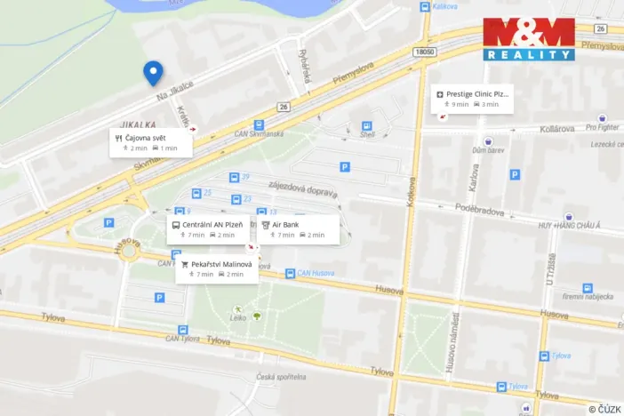 Pronájem bytu 2+kk, Plzeň - Jižní Předměstí, Na Jíkalce, 45 m2