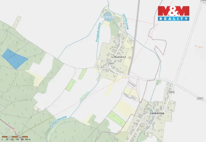 Prodej lesa, Jankovice - Kozašice, 24923 m2