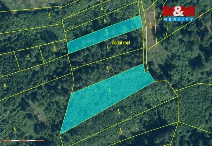 Prodej lesa, Kolinec - Buršice, 9917 m2