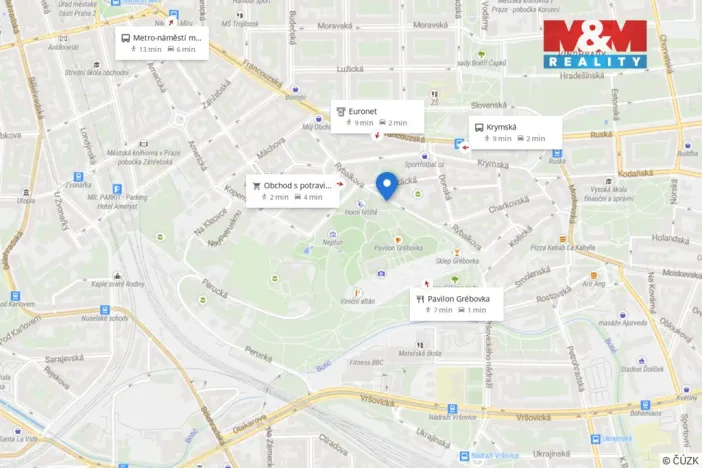 Pronájem bytu 2+1, Praha, Rybalkova, 60 m2