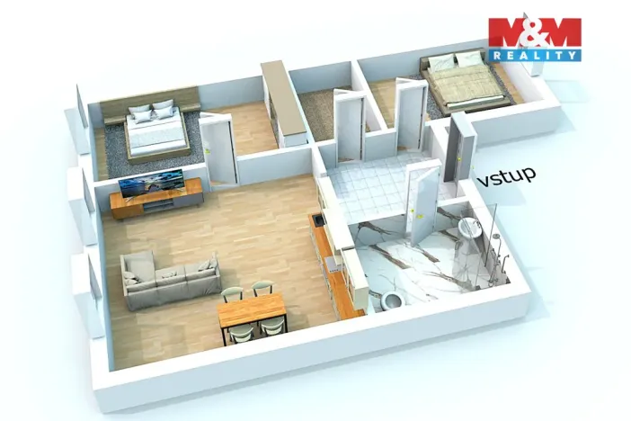 Pronájem bytu 3+kk, Žleby, Zámecké náměstí, 75 m2