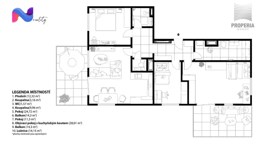 Prodej bytu 4+kk, Brno, Jerlínová, 138 m2
