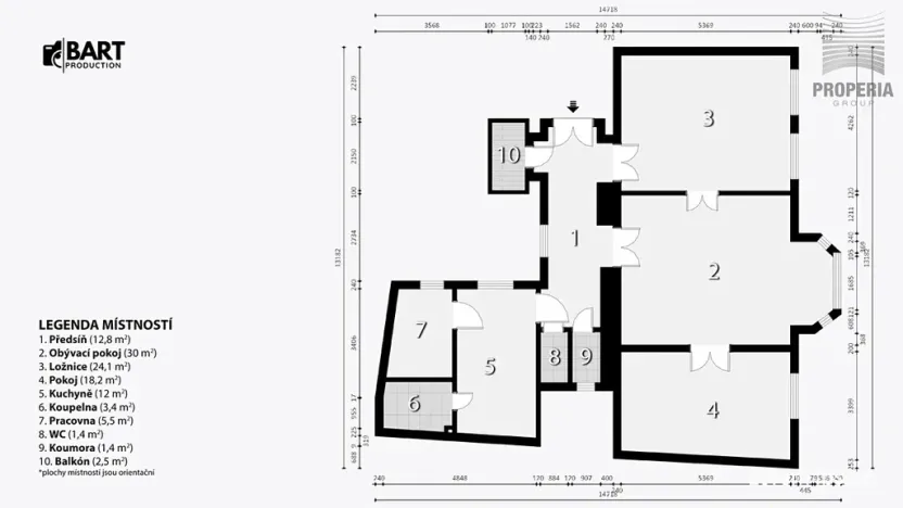 Prodej bytu 3+1, Brno, Dvořákova, 106 m2