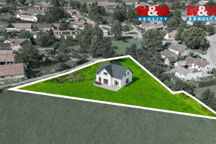 Prodej pozemku pro bydlení, Borovany - Vrcov, 3156 m2