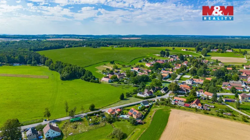 Prodej pozemku pro bydlení, Borovany - Vrcov, 3156 m2