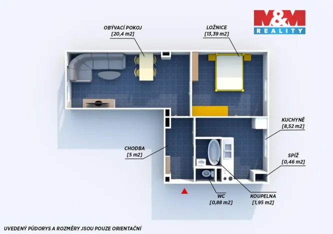 Prodej bytu 2+1, Plzeň - Jižní Předměstí, Alešova, 52 m2