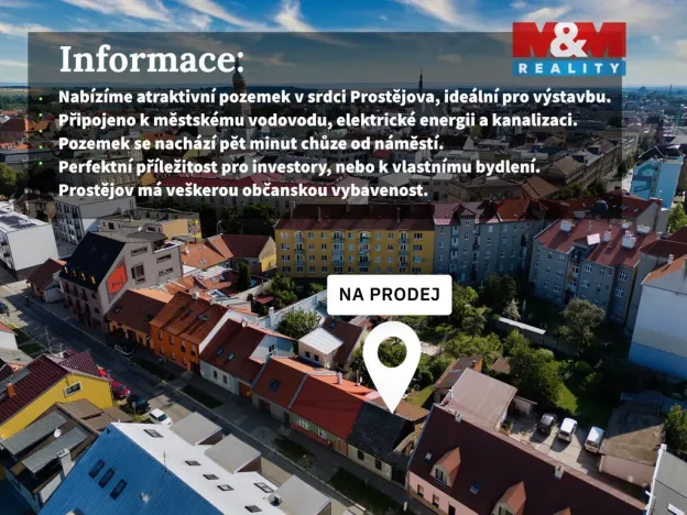 Prodej pozemku pro bydlení, Prostějov, Mlýnská, 411 m2