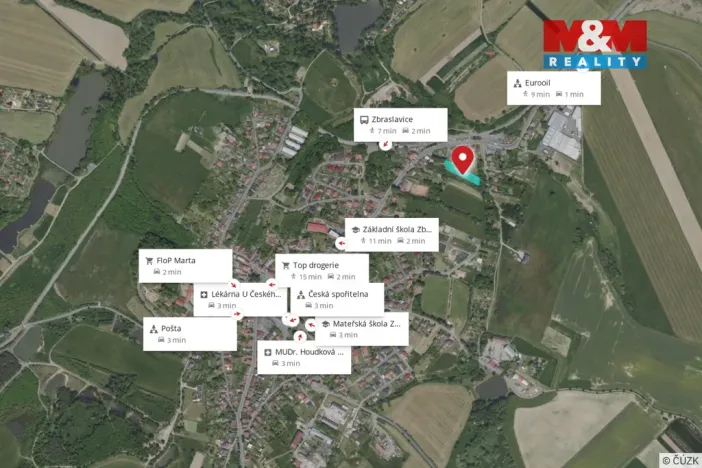 Prodej pozemku pro bydlení, Zbraslavice, 2705 m2