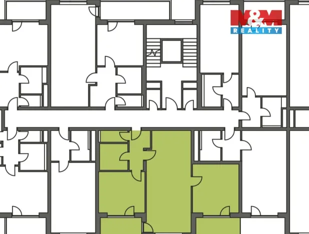 Pronájem bytu 3+kk, Pardubice - Zelené Předměstí, Boženy Vikové-Kunětické, 77 m2