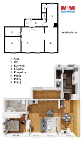 Prodej bytu 3+1, Plzeň - Jižní Předměstí, Skrétova, 105 m2