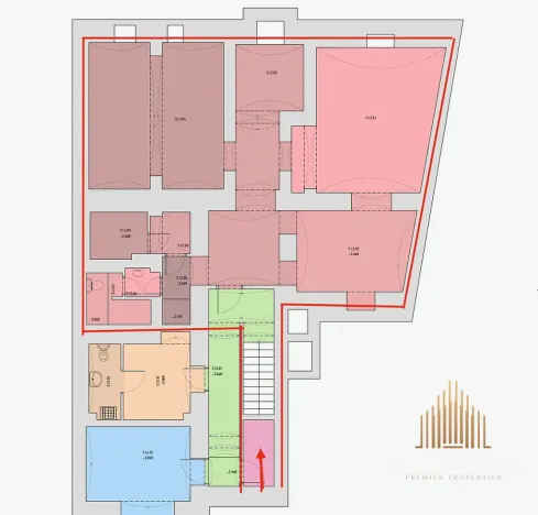 Pronájem komerční, Praha, Pařížská, 105 m2