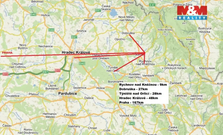 Prodej bytu 3+1, Solnice, Družstevní, 64 m2