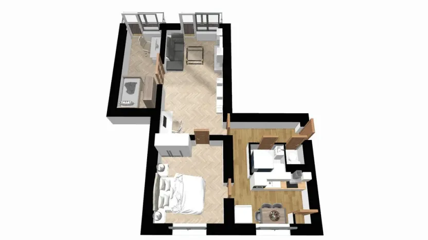 Prodej bytu 3+1, Adamov, Komenského, 60 m2