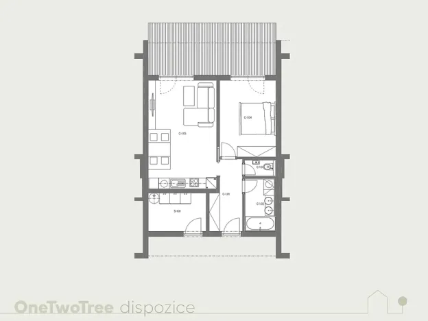 Prodej bytu 2+kk, Skuhrov, 52 m2
