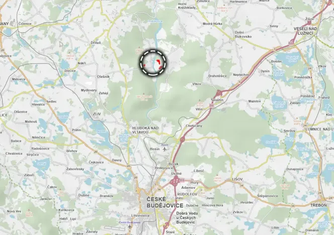 Prodej pole, Hluboká nad Vltavou, 13267 m2