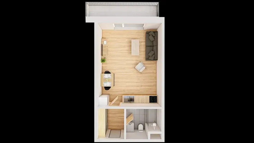 Prodej bytu 1+kk, České Budějovice, Jírovcova, 41 m2