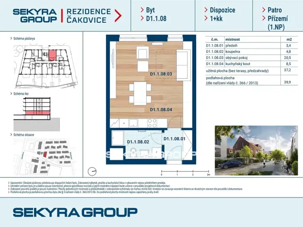 Prodej bytu 1+kk, Praha, 37 m2