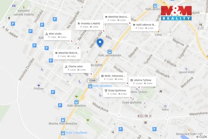 Pronájem bytu 2+1, Kolín - Kolín II, Mikoláše Alše, 54 m2