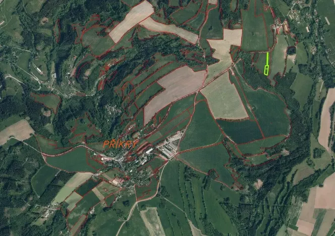 Prodej pole, Příkrý, 3885 m2