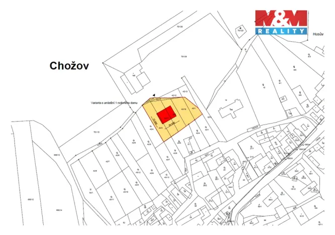 Prodej pozemku pro bydlení, Chožov, 2477 m2