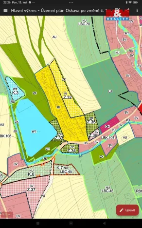 Prodej louky, Oskava - Mostkov, 219 m2