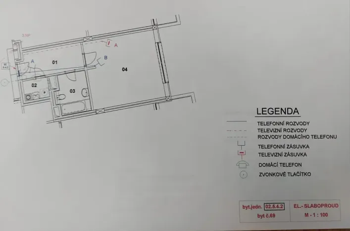 Pronájem bytu 1+kk, Praha - Libeň, Nad Okrouhlíkem, 42 m2