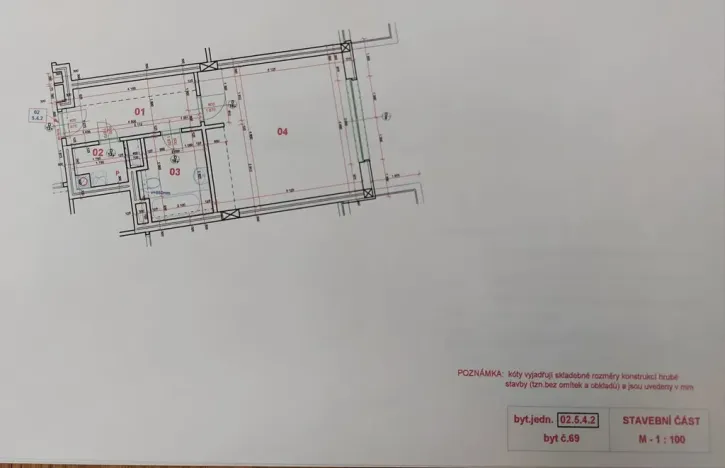 Pronájem bytu 1+kk, Praha - Libeň, Nad Okrouhlíkem, 42 m2