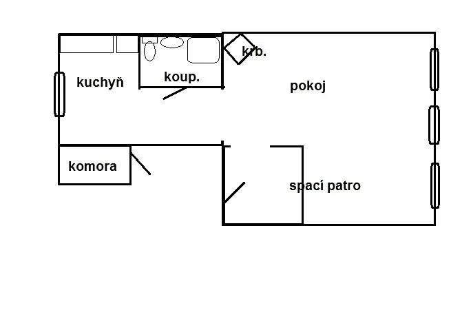 Pronájem bytu 1+1, Novosedlice, Malodrážní, 50 m2