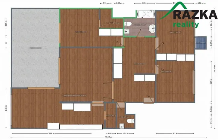Prodej bytu 4+kk, Praha - Michle, Tigridova, 119 m2