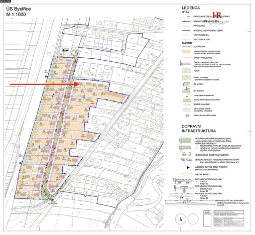 Prodej pozemku pro bydlení, Bystřice, Karla Nového, 4677 m2