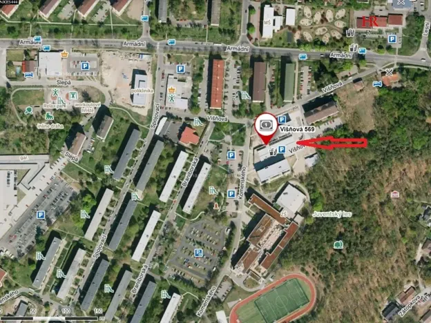 Prodej garážového stání, Milovice, Višňová, 13 m2