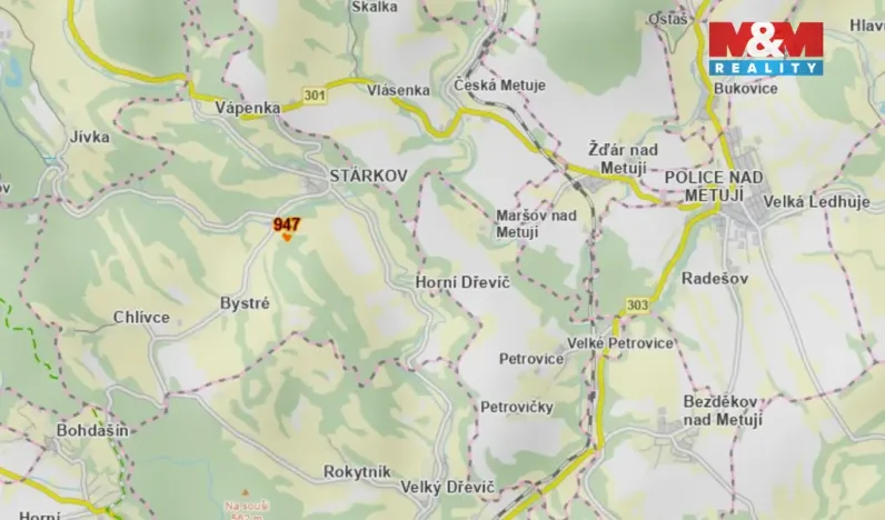 Prodej louky, Stárkov, 1899 m2