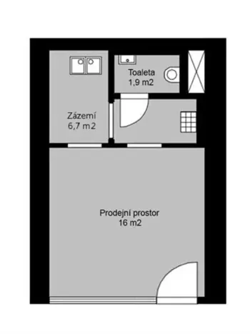 Pronájem obchodního prostoru, Praha - Libeň, Kurta Konráda, 26 m2