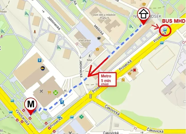 Prodej bytu 3+1, Praha - Prosek, Prosecká, 70 m2