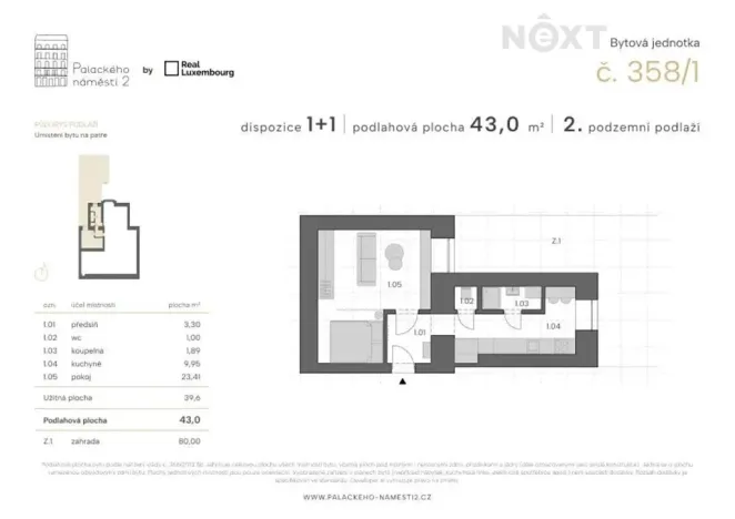 Prodej bytu 1+1, Praha - Nové Město, Palackého náměstí, 43 m2