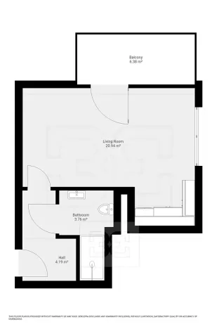 Pronájem bytu 1+kk, Kutná Hora, Plk. Loudy, 31 m2