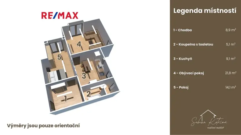 Prodej bytu 2+1, Hradec Králové, Svatojánská, 69 m2