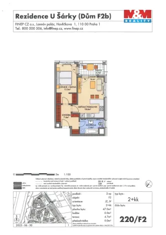 Prodej bytu 2+kk, Praha - Ruzyně, 47 m2